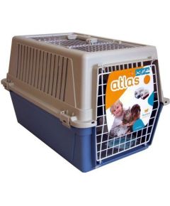 Ferplast Atlas 30 Open - transporter z otwieranym sufitem beżowo-niebieski Сумки для перевозки собак и кошек