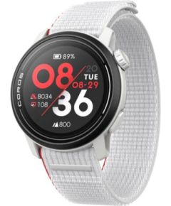 COROS PACE 3 sporta GPS pulkstenis, balts, ar neilona siksniņu Smart-Watch aksesuāri