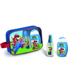 Fragrances For Children Super Mario Dárková sada Tělový sprej 90 ml, pěna do koupele, šampon 2v1 110 ml a toaletní taška 90ml Dāvanu komplekti