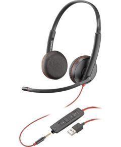 HP POLY Blackwire 3225 Stereo Wired Headset, USB-A, Black Jaunumi - Audio-Video