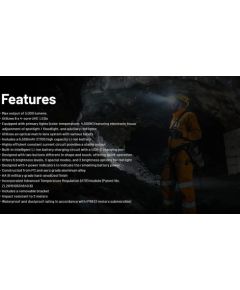 HEADLAMP H SERIES 3000 LUMENS HC75 UHE NITECORE Lukturi 