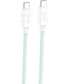 Foneng XS02 60W USB-C to USB-C cable, 1.2m (blue) Data USB kabeļi