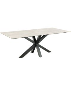 Dining table HEAVEN 200x100xH75,5cm, grey Ēdamistabas mēbeļu komplekti