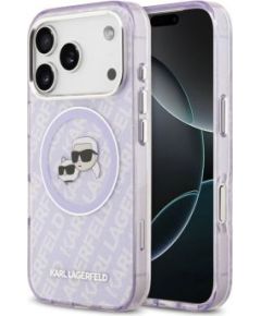 Karl Lagerfeld Apple  iPhone 17 Pro Max Silicone case with Magsafe K&C Heads Logo Purple Neoriģinālie Maciņi