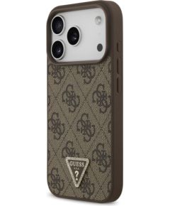 Guess Apple  iPhone 17 Pro Silicone case with MagSafe Strass Logo Brown Чехлы - альтернативные