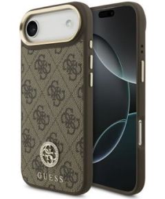 Guess Apple  iPhone 17 Air Silicone case with MagSafe Strass Logo Brown Чехлы - альтернативные