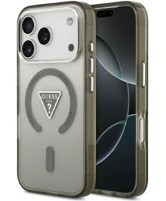 Guess Apple  iPhone 17 Pro Max Silicone case with MagSafe IML Gradient Triangle Logo Khaki Чехлы - альтернативные