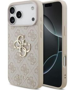 Guess Apple  iPhone 17 Pro Max Silicone case with MagSafe Big Logo Pink Neoriģinālie Maciņi