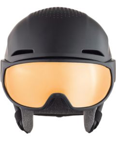 Alpina winter helmet ALTO Q-Lite Black Matt (Gold Mirror) 55-59 Зимние спортивные шлемы