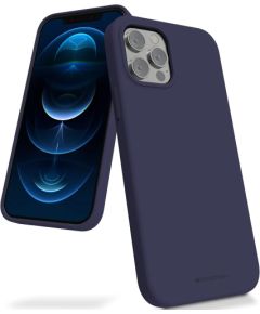 Case Mercury Silicone Case Samsung G991 S21 5G dark blue Neoriģinālie Maciņi