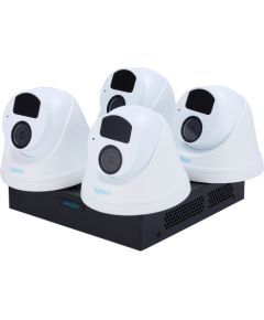 Uniarch 2MP комплект IP видеонаблюдения с PoE (NVR 8 каналов + 4 купольные камеры) Комплекты Видеонаблюдения