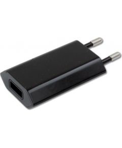 Techly Slim USB charger 230V -> 5V/1A black