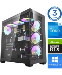 INTOP i5-14400F 32GB DDR5 1TB SSD M.2 NVME+2TB RTX4070 12GB WIN11 Personālie datori