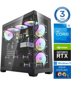 INTOP AQUA i5-14400F 64GB DDR5 1TB SSD M.2 NVME+2TB RTX4070 12GB WIN11Pro Personālie datori