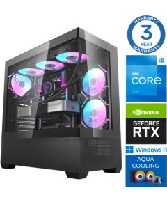 INTOP AQUA i5-14400F 16GB DDR5 1TB SSD M.2 NVME RTX4070 12GB WIN11Pro Personālie datori