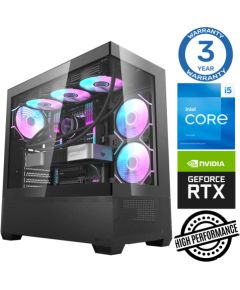 INTOP i5-14400F 64GB DDR5 1TB SSD M.2 NVME+2TB RTX4070 12GB no-OS Personālie datori