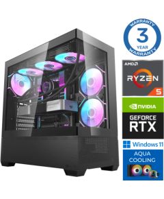 INTOP AQUA Ryzen 5 7600X 16GB DDR5 1TB SSD M.2 NVME RTX4070 12GB WIN11 Персональные компьютеры