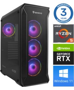 INTOP Ryzen 5 5600X 32GB 500SSD M.2 NVME+2TB RTX4070 12GB WIN11 Персональные компьютеры
