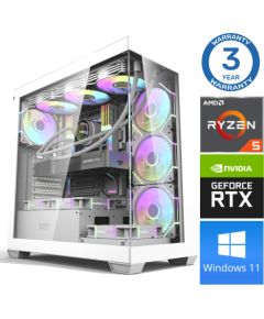 INTOP Ryzen 5 7500F 16GB DDR5 1TB SSD M.2 NVME RTX4070 12GB WIN11 Персональные компьютеры