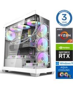 INTOP AQUA Ryzen 7 7700X 32GB DDR5 1TB SSD M.2 NVME+2TB RTX4070 12GB WIN11 Персональные компьютеры