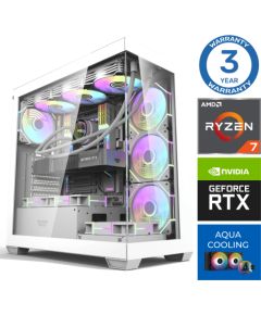 INTOP AQUA Ryzen 7 9700X 32GB DDR5 1TB SSD M.2 NVME RTX4070 12GB no-OS Персональные компьютеры