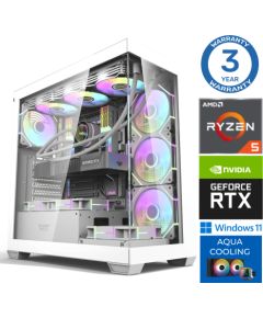 INTOP AQUA Ryzen 5 9600X 16GB DDR5 1TB SSD M.2 NVME RTX4070 12GB WIN11 Персональные компьютеры