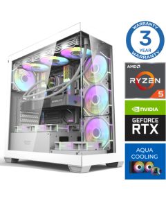 INTOP AQUA Ryzen 5 9600X 32GB DDR5 1TB SSD M.2 NVME RTX4070 12GB no-OS Персональные компьютеры