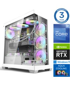 INTOP AQUA i7-14700F 16GB DDR5 1TB SSD M.2 NVME+2TB RTX4070 12GB WIN11 Personālie datori