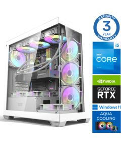 INTOP AQUA i5-14400F 16GB DDR5 1TB SSD M.2 NVME+2TB RTX4070 12GB WIN11 Персональные компьютеры