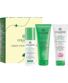 Collistar Talasso-Scrub oczyszczający peeling do ciała z Solą Morską 150g + IDROATTIVA+ Fresh Moisturizing Water Cream odświeżająco-nawilżający krem-żel do twarzy 15ml + Deep Moisturizing Fluid Духи и косметика