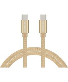 Swissten Textile Fast Charge 3A USB-C / USB-C  Datu un Uzlādes Kabelis 1.2m Data USB kabeļi