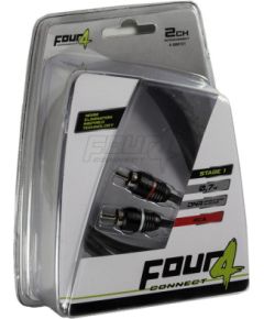 FOUR Connect 4-800151 STAGE1 RCA-cable 0.75m Auto skaņas pastiprinātāji