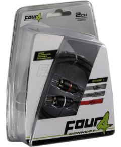 FOUR Connect 4-800152 STAGE1 RCA-cable 1.5m Auto skaņas pastiprinātāji