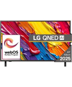 TV Set LG 43QNED84A3C 43" 4K Ultra HD 3840 x 2160 pixels Flat 16:9 QNED Televizori