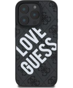 Guess PU Leather 4G Big Love Logo MagSafe Case for Apple iPhone 16 Pro Max Neoriģinālie Maciņi