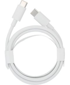 OEM   GOOGLE original cable Type C to Type C 3A 1 m white bulk Data USB kabeļi
