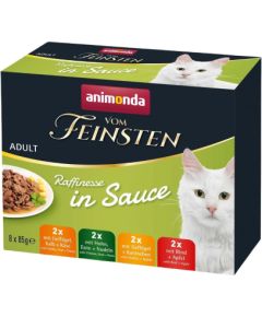 ANIMONDA Vom Feinsten Adult Raffinesse in sauce - wet cat food - 8x85g Kaķu konservi