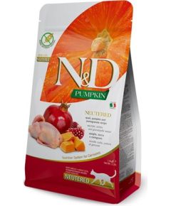 FARMINA N&D CAT PUMPKIN QUAIL&POMEGRANATE ADULT NEUTERED 50gr Сухой корм для кошек
