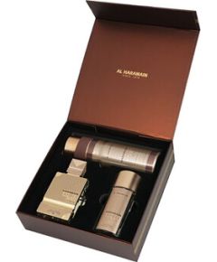 Al Haramain Amber Oud Gold Edition Extreme Dárková sada Extrait de Parfum 75 ml, Extrait de Parfum 30 ml a deospray 200 ml 75ml Dāvanu komplekti