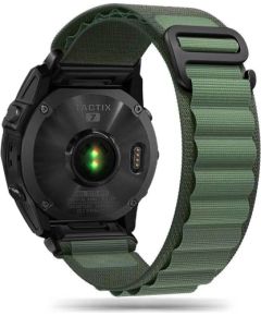 Tech-Protect neilona Pro siksna Garmin Fenix 5|6|6 Pro|7 - tumši zaļa Smart-Watch aksesuāri