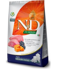 FARMINA N&D DOG PUMPKIN LAMB & BLUEBERRY PUPPY MEDIUM & MAXI 100gr Suņu barība