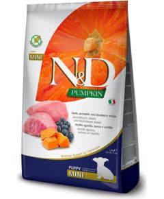 FARMINA N&D DOG PUMPKIN LAMB & BLUEBERRY PUPPY MINI 100gr Suņu barība