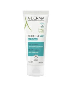 A-derma Biology AC Global Anti-Blemish Mattifying Care - Zmatňující péče proti nedokonalostem pleti 40ml Духи и косметика