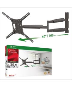 Barkan BM443XL 13"-83" TV, 4 lankstų, sieninis, juodas, labai ilgas Крепления для телевизоров