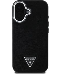 Guess PU Grained Triangle Logo Case Чехол для Apple iPhone 16 Чехлы - альтернативные