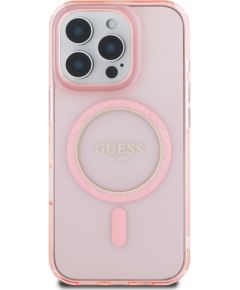 Guess IML Glitter Ring MagSafe Case Чехол для Apple iPhone 16 Pro Max Чехлы - альтернативные