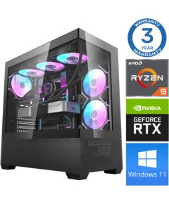 INTOP Ryzen 9 5900X 32GB DDR5 1TB SSD M.2 NVME+2TB RTX4070 12GB WIN11Pro Personālie datori