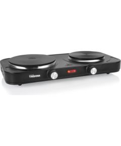 Tristar Table Hob KP-6152 Number of burners/cooking zones 2 Black Electric Mini cepeškrāsnis un virsmas