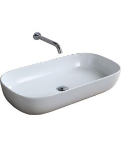 Scarabeo izlietne Glam, 760x390 mm, balta Vannas istabas izlietnes