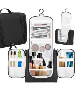 Дорожный органайзер для косметики Springos HA7490 24x21x10 см косметичка, сумка визажиста черная Сумки и рюкзаки